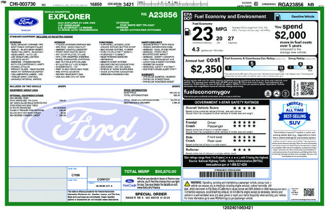 Certified 2024 Ford Explorer ST-Line w/ Class IV Trailer Tow Package AWD/4WD image 24