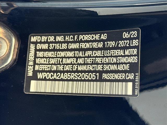 Certified 2024 Porsche 718 Boxster RWD image 23