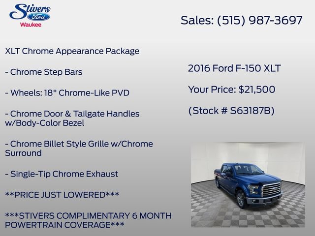Used 2016 Ford F150 XLT w/ Equipment Group 302A Luxury AWD/4WD image 28