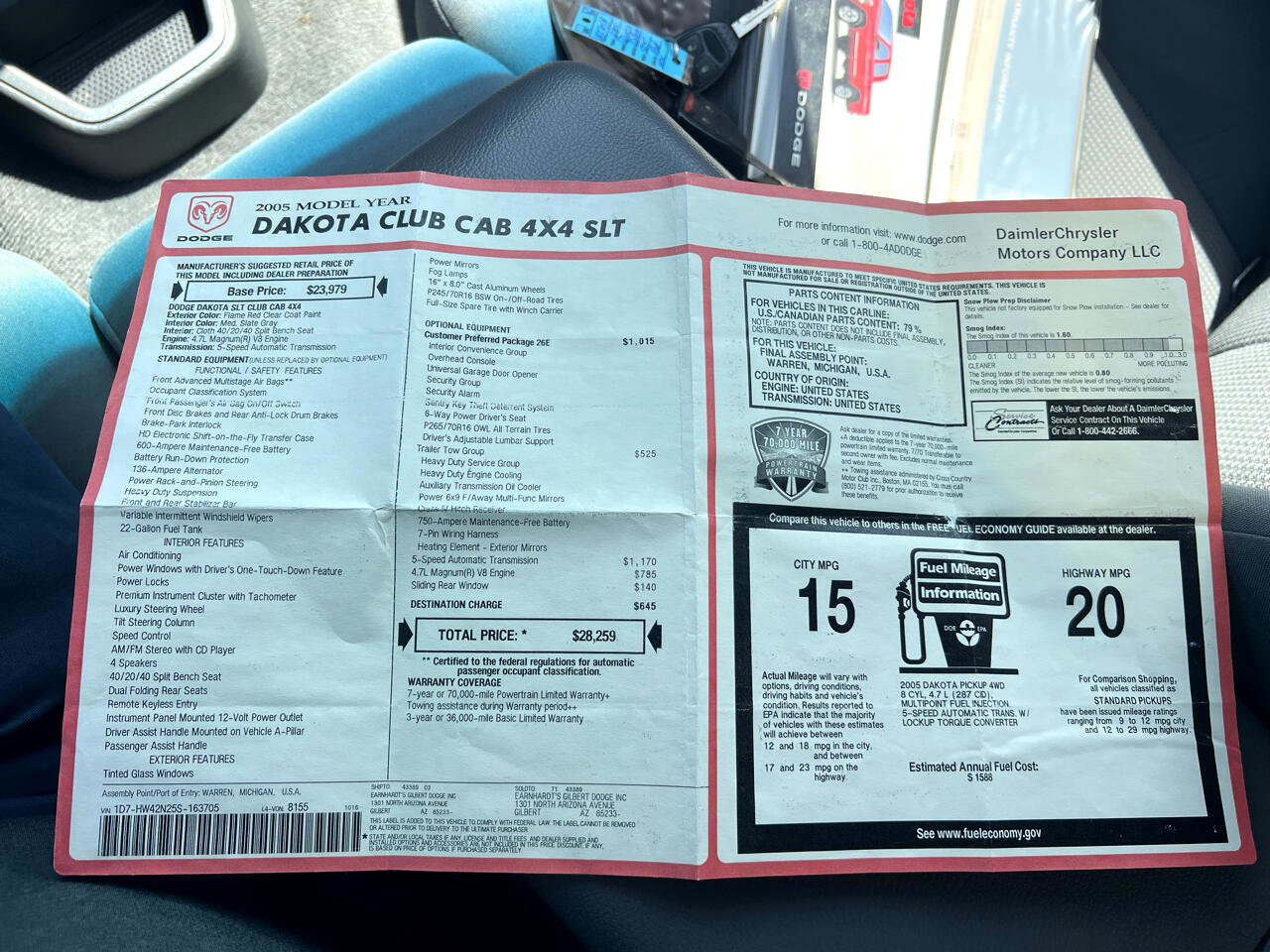 Used 2005 Dodge Dakota SLT image 31