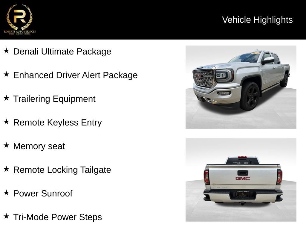Used 2018 GMC Sierra 1500 Denali w/ Denali Ultimate Package AWD/4WD image 9