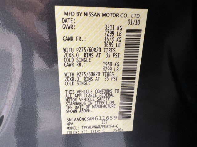 Used 2010 Nissan Armada Platinum AWD/4WD image 29