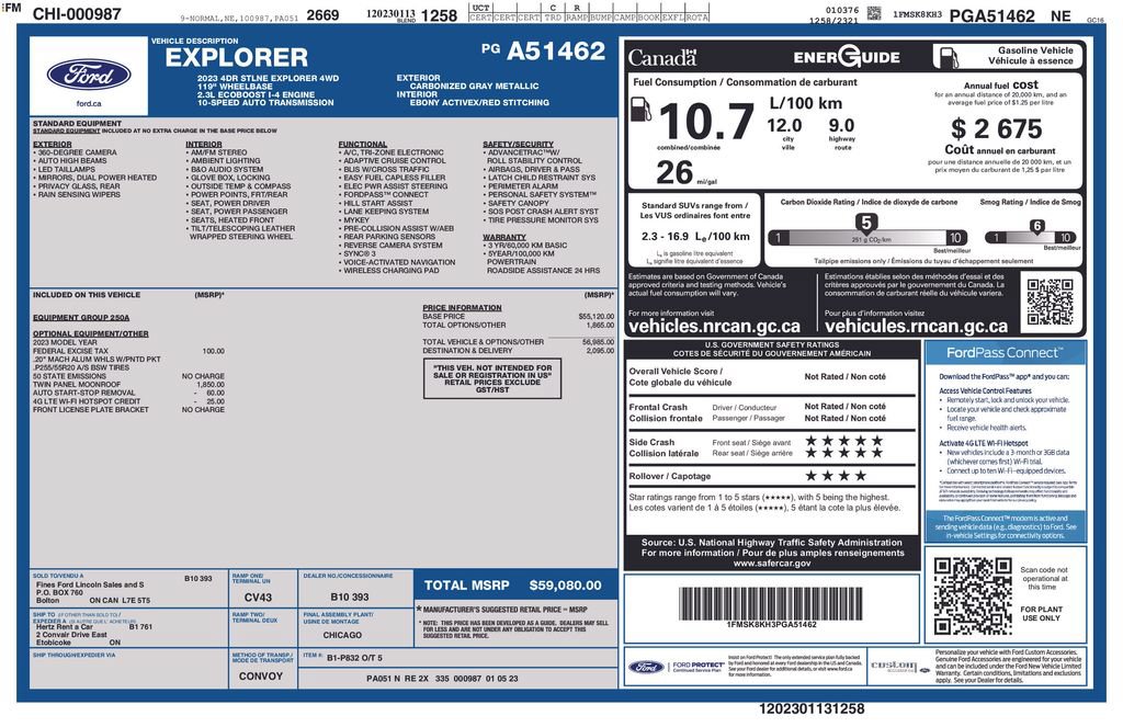 Used 2023 Ford Explorer ST-Line AWD/4WD image 5