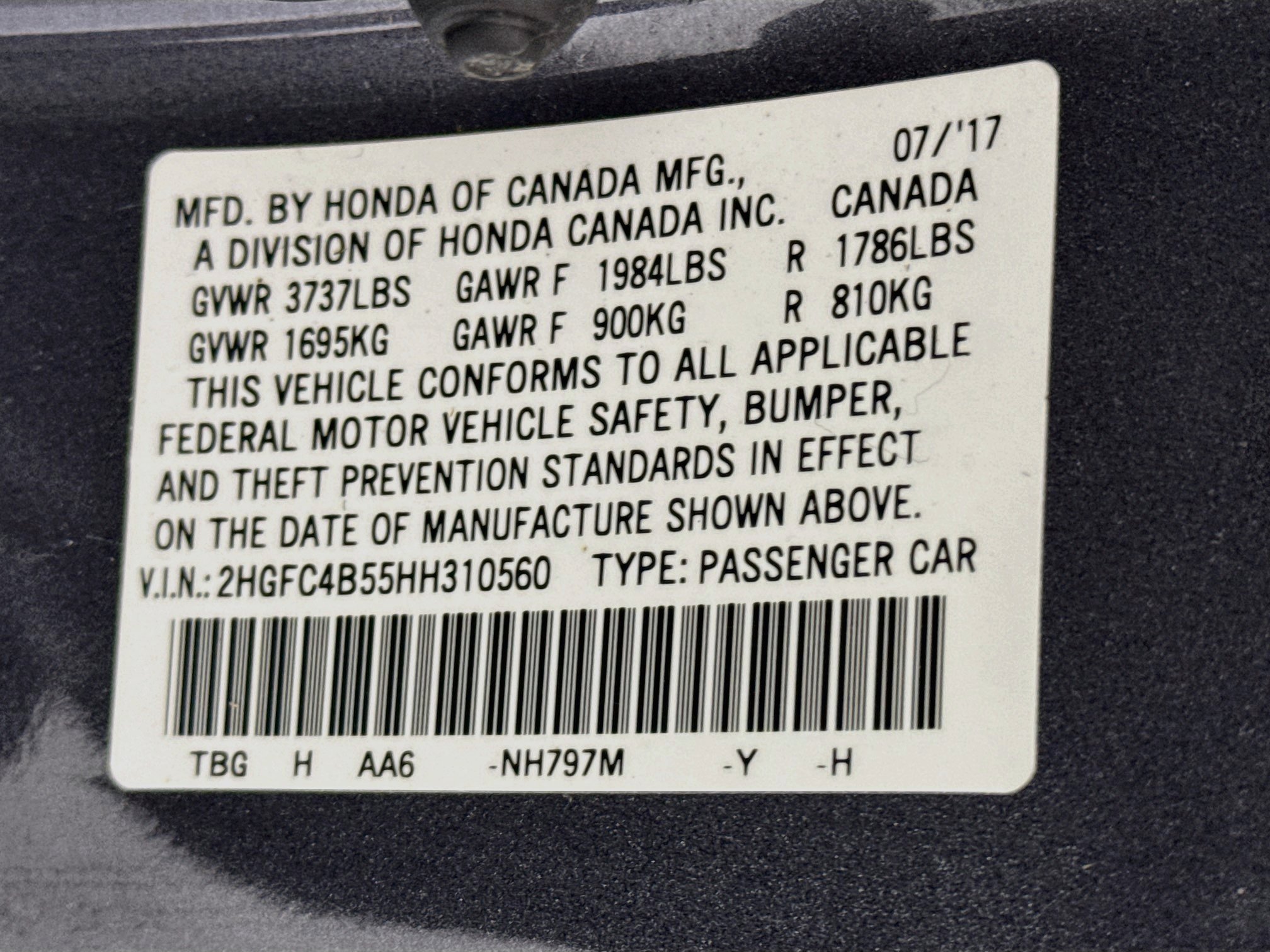 Certified 2017 Honda Civic LX image 28