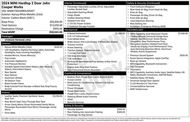 Used 2024 MINI Cooper John Cooper Works FWD image 38