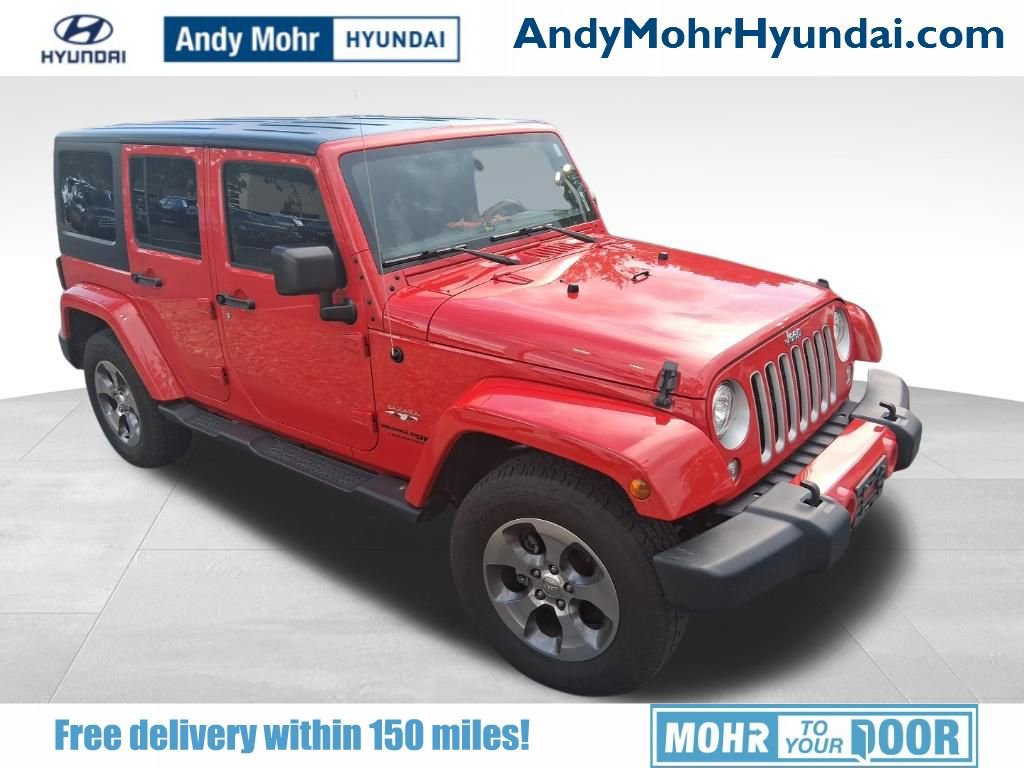 Used 2018 Jeep Wrangler Unlimited Sahara w/ Connectivity Group AWD/4WD image 1