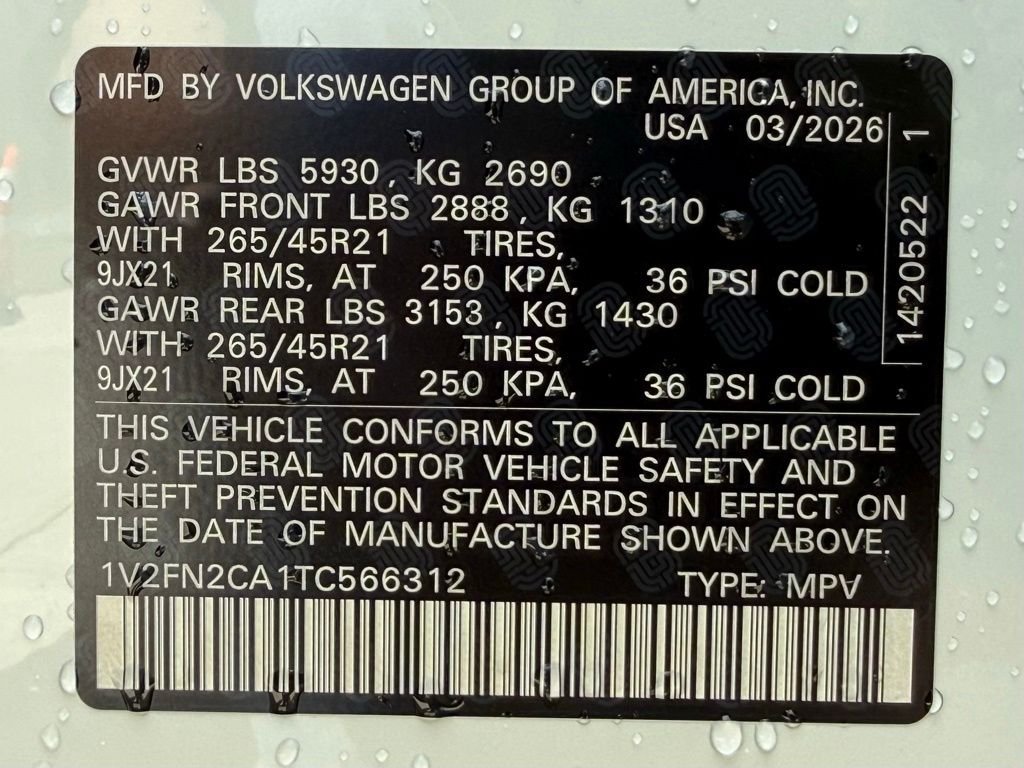 New 2026 Volkswagen Atlas SEL Premium R-Line AWD/4WD image 44