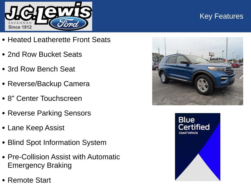 Certified 2023 Ford Explorer XLT w/ Equipment Group 202A image 28