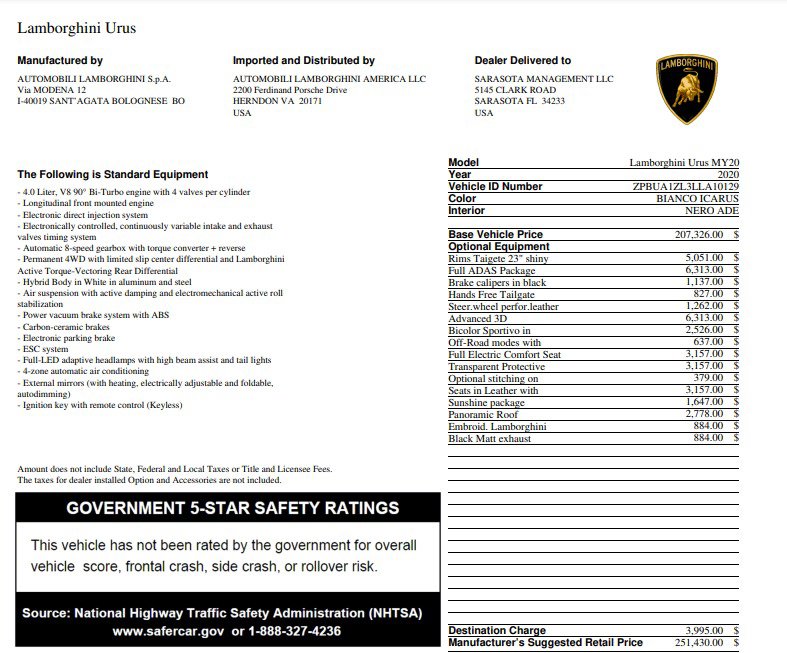 Used 2020 Lamborghini Urus image 4