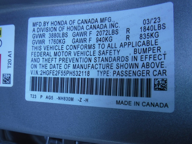 Used 2023 Honda Civic Sport image 30