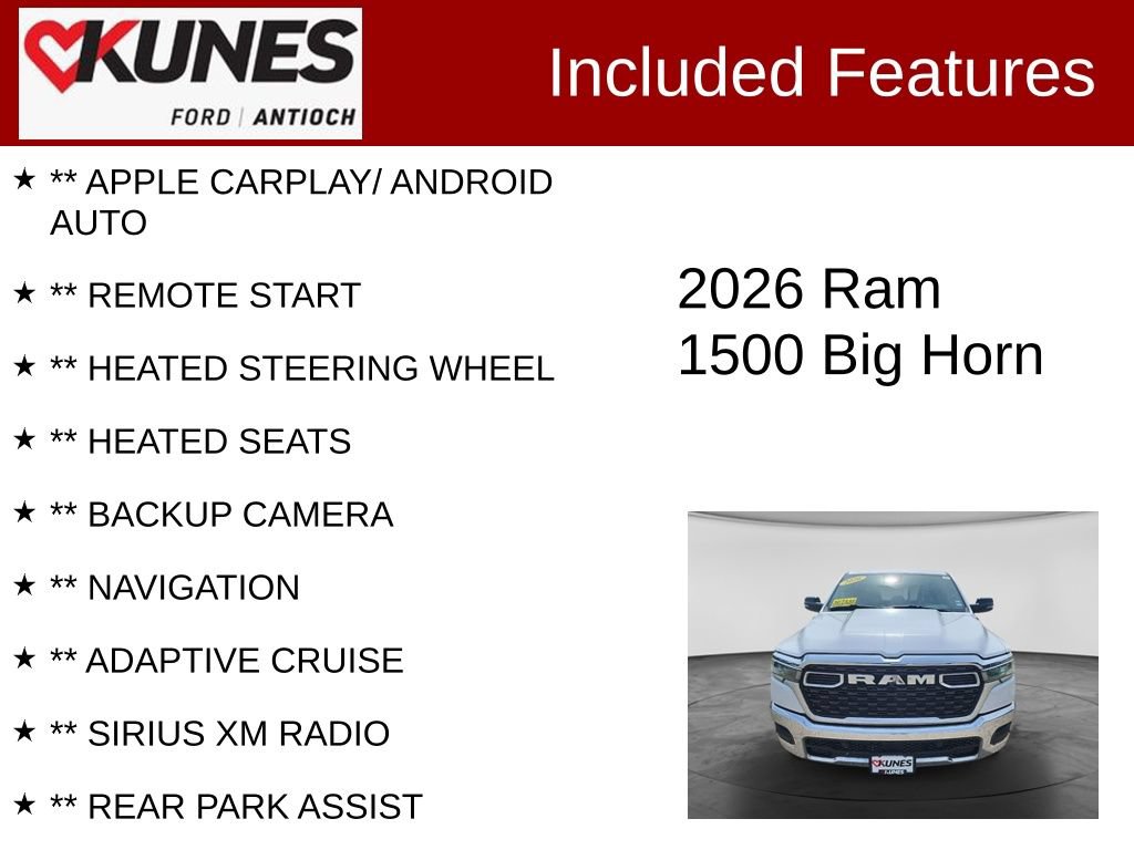 Used 2026 RAM 1500 Big Horn AWD/4WD image 3