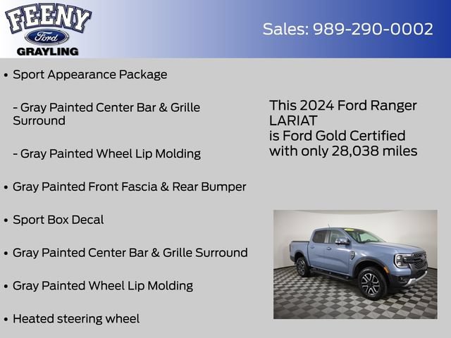 Used 2024 Ford Ranger Lariat AWD/4WD image 14