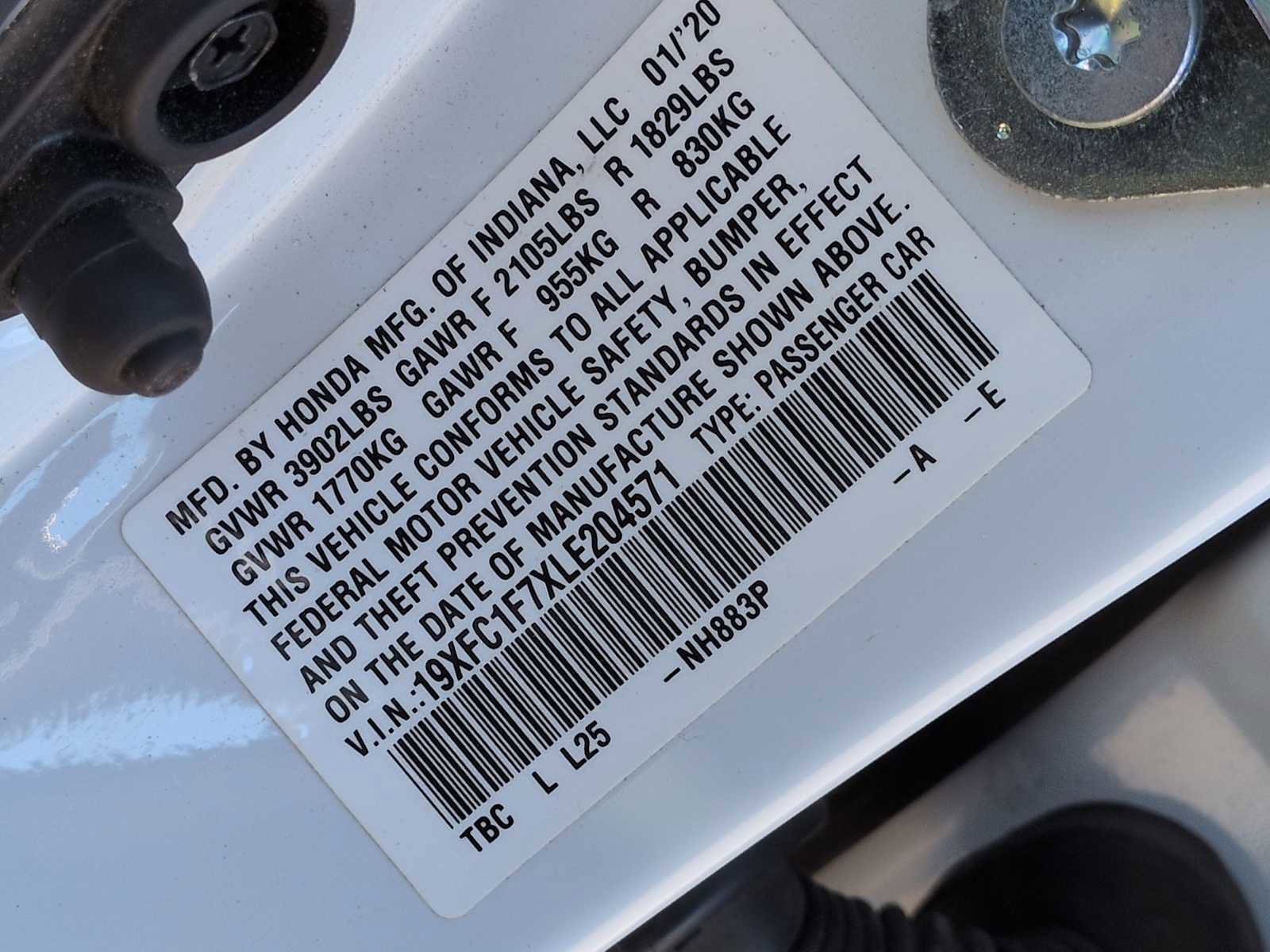 Used 2020 Honda Civic EX-L image 38