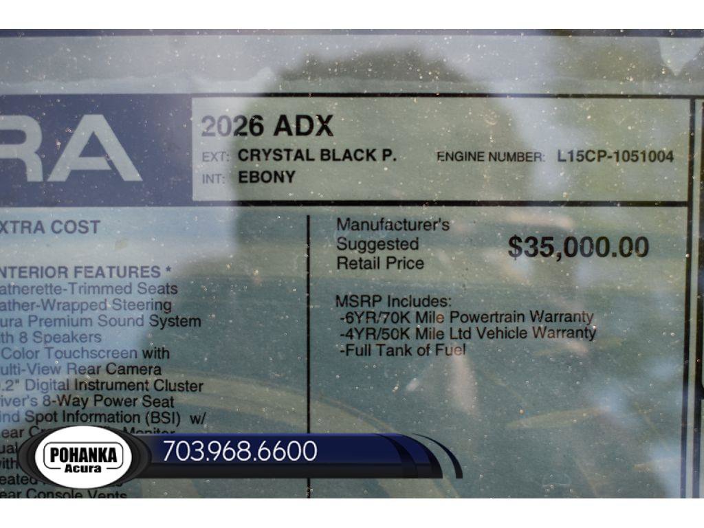New 2026 Acura ADX FWD image 37