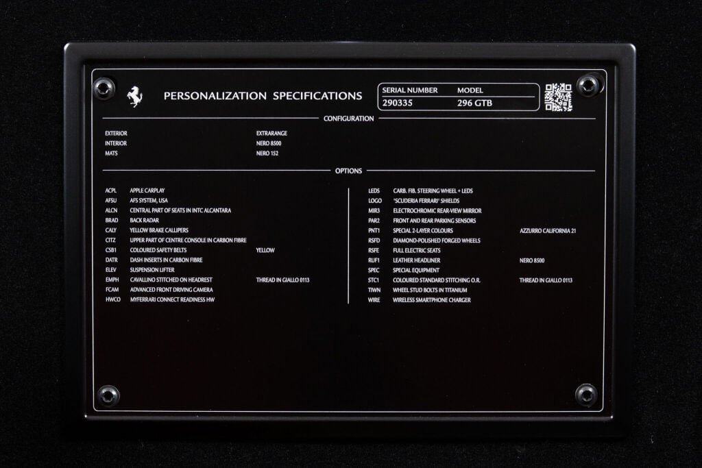 Certified 2023 Ferrari 296 GTB RWD image 26