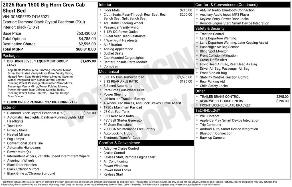 New 2026 RAM 1500 Big Horn image 3