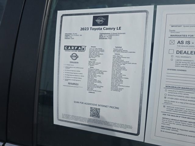 Used 2023 Toyota Camry LE image 48