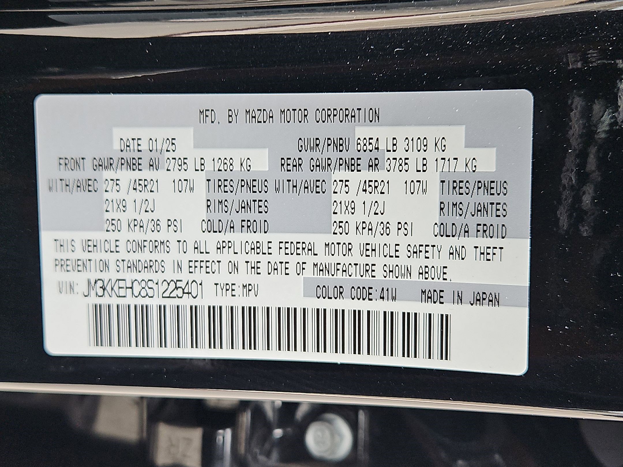 Certified 2025 MAZDA CX-90 3.3 Turbo S w/ Premium Plus AWD/4WD image 32