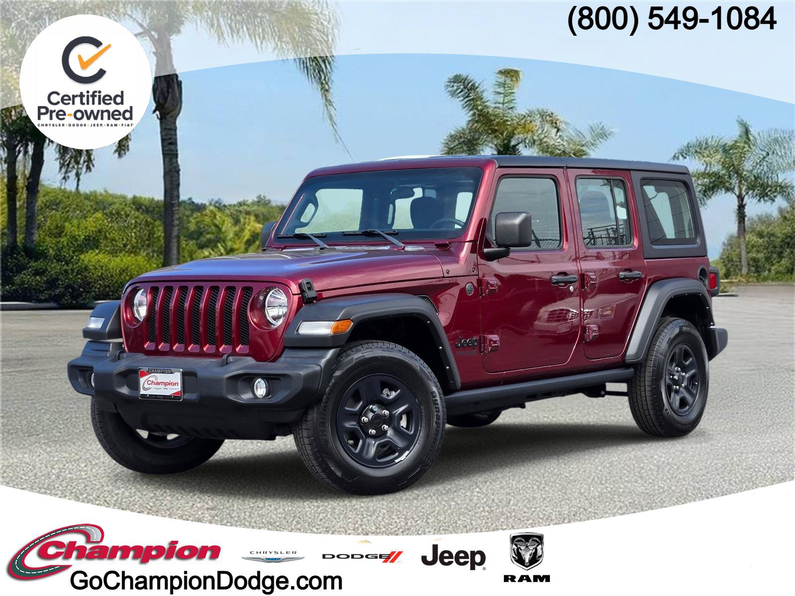 Used 2022 Jeep Wrangler Unlimited Sport AWD/4WD video 1
