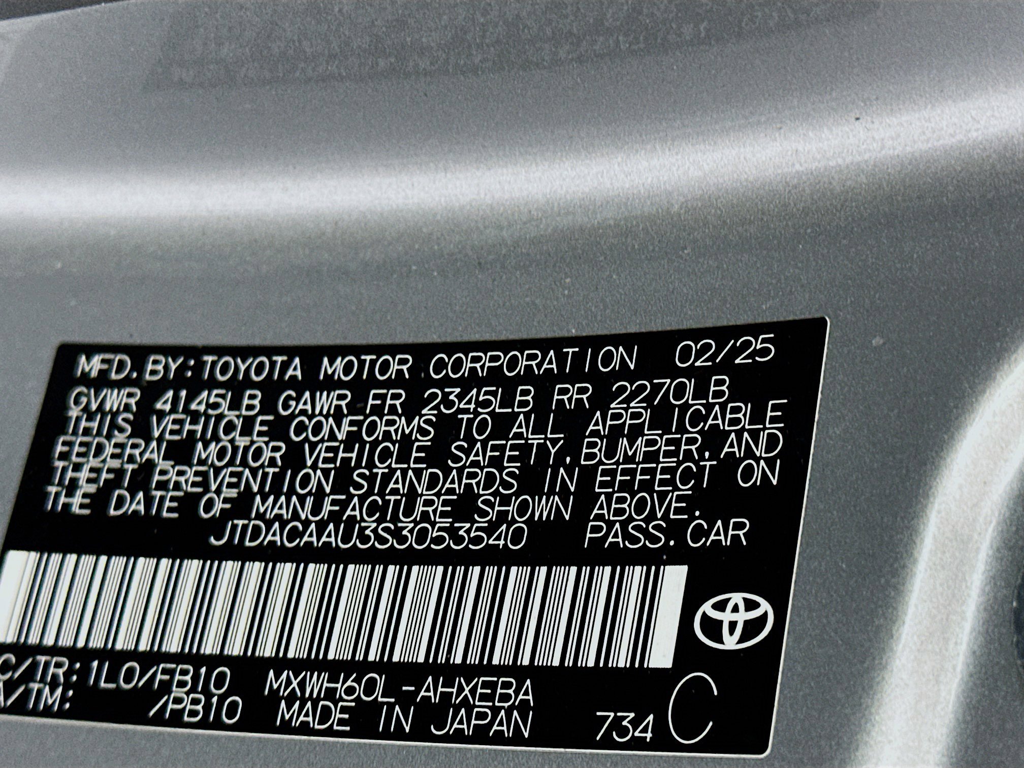 Used 2025 Toyota Prius LE FWD image 12