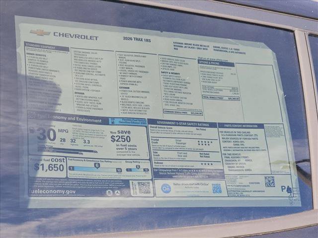 New 2026 Chevrolet Trax RS w/ Driver Confidence Package FWD image 16