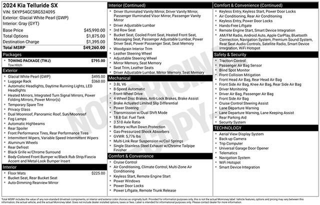 Used 2024 Kia Telluride SX w/ Towing Package image 18