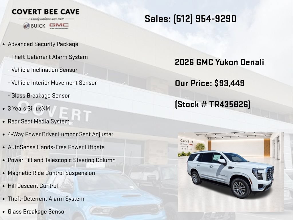 New 2026 GMC Yukon Denali w/ Advanced Technology Package AWD/4WD image 19
