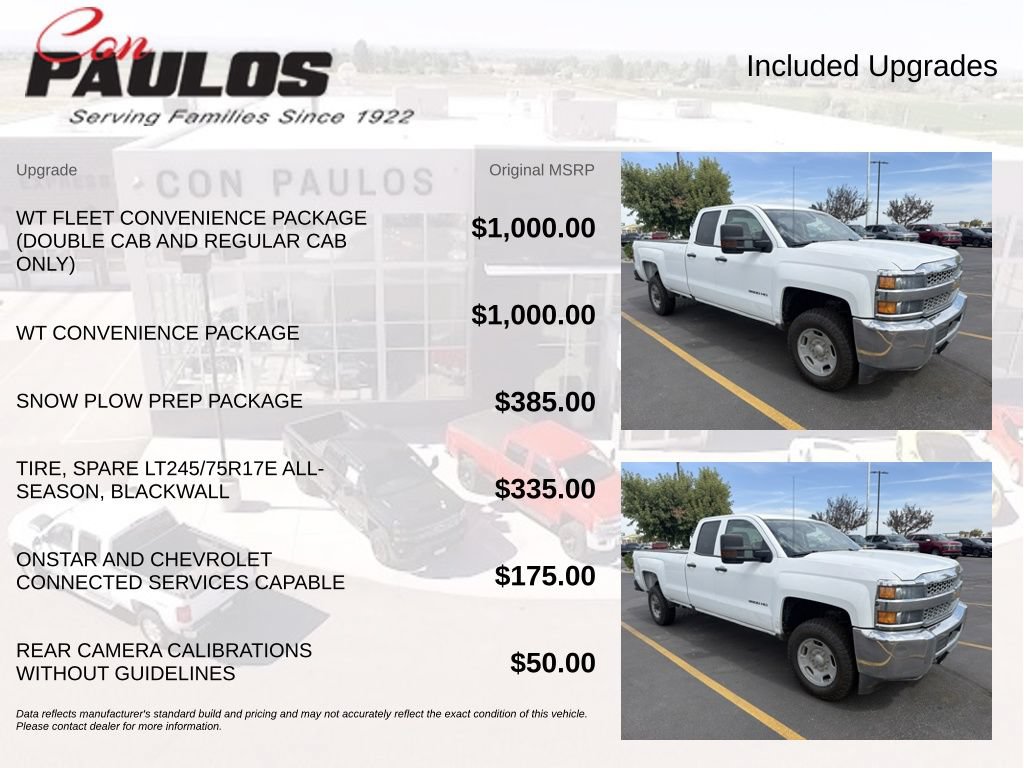 Used 2019 Chevrolet Silverado 2500 W/T w/ WT Convenience Package AWD/4WD image 2
