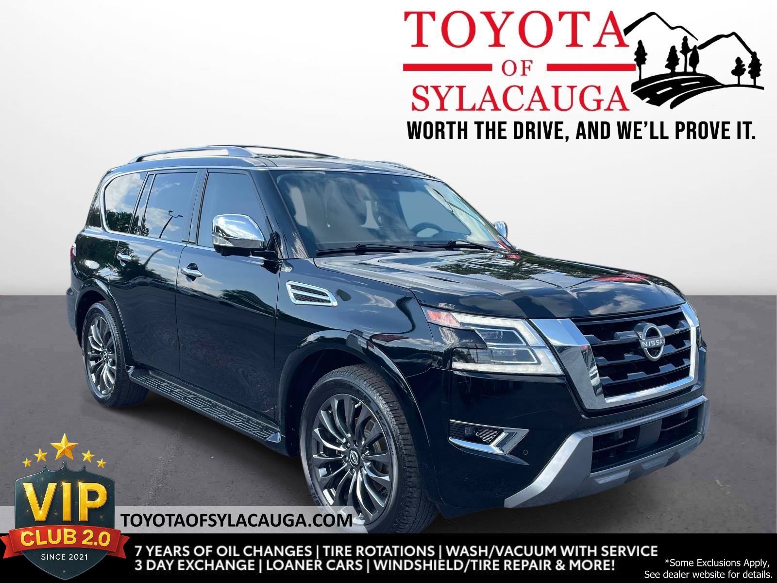 Used 2023 Nissan Armada Platinum w/ Captain's Chairs Package RWD image 1