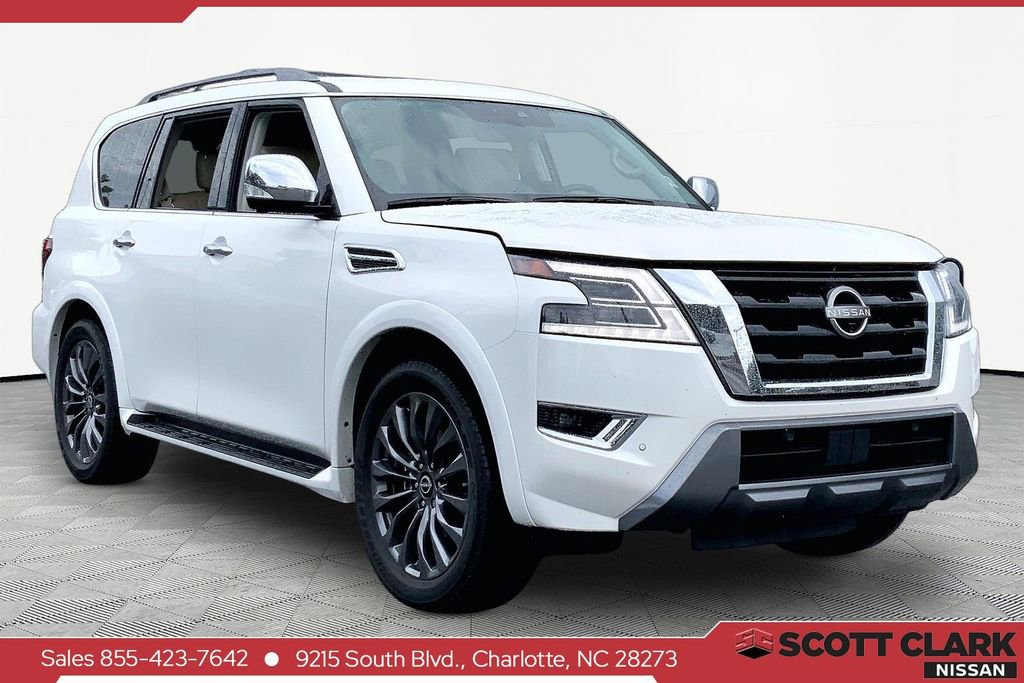 Used 2023 Nissan Armada Platinum w/ Captain's Chairs Package AWD/4WD 360° Tour