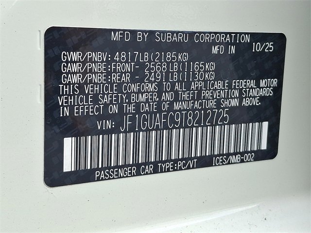 New 2026 Subaru Impreza 2.0i Sport image 10