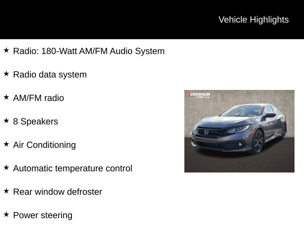 Used 2020 Honda Civic Sport image 2