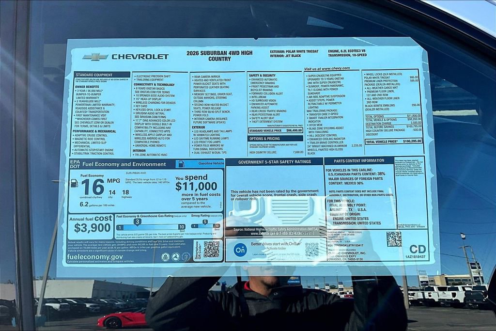 New 2026 Chevrolet Suburban High Country image 14