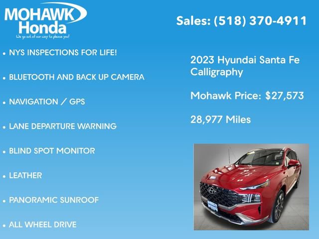 Used 2023 Hyundai Santa Fe Calligraphy AWD/4WD image 7