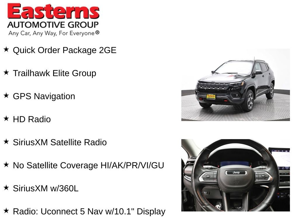 Used 2022 Jeep Compass Trailhawk w/ Trailhawk Elite Group AWD/4WD image 11
