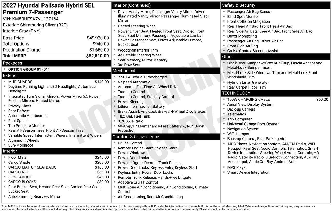 New 2027 Hyundai Palisade SEL Premium AWD/4WD image 34