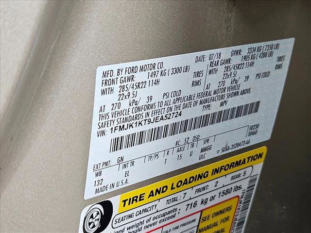 Used 2018 Ford Expedition Max Limited w/ Equipment Group 302A image 19