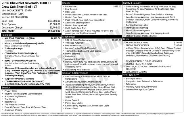 New 2026 Chevrolet Silverado 1500 LT w/ All Star Edition Plus image 26