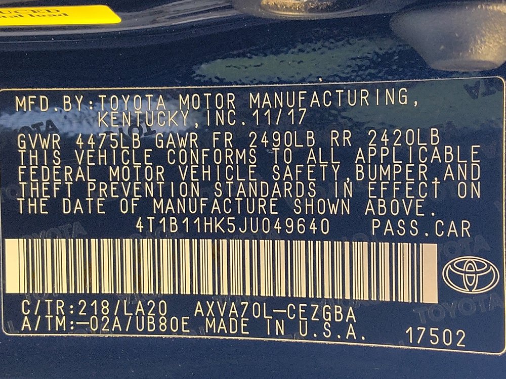 Used 2018 Toyota Camry XLE FWD image 33