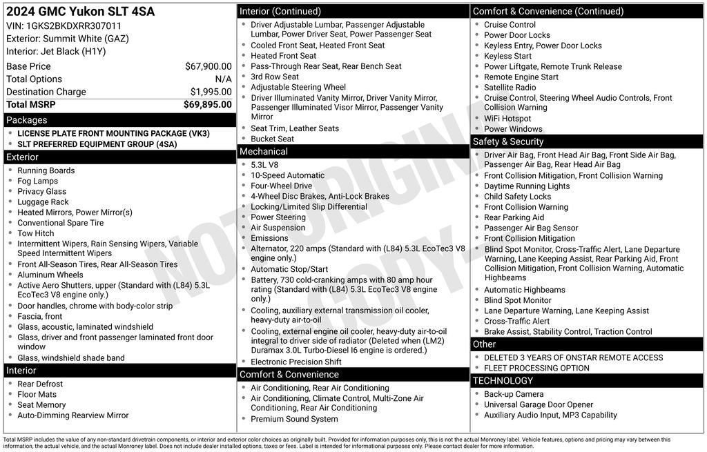 Used 2024 GMC Yukon SLT image 3