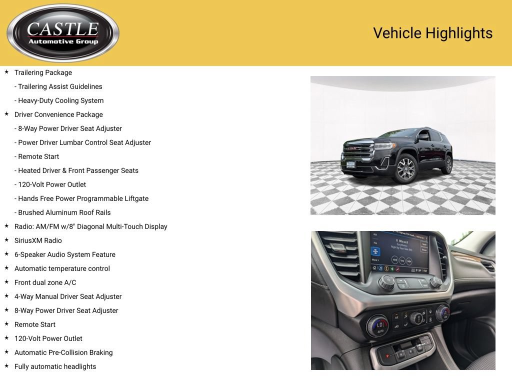 Used 2023 GMC Acadia SLE w/ Driver Convenience Package AWD/4WD image 4