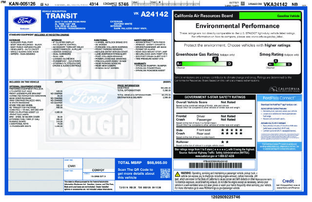 New 2027 Ford Transit 350 XL RWD image 8