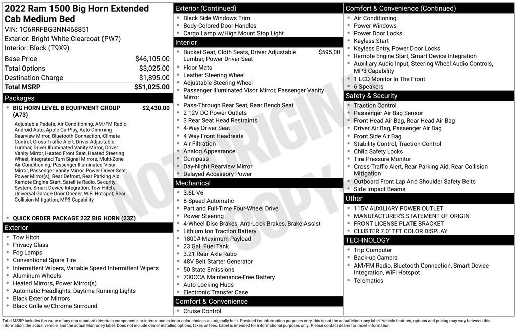 Used 2022 RAM 1500 Big Horn AWD/4WD image 6