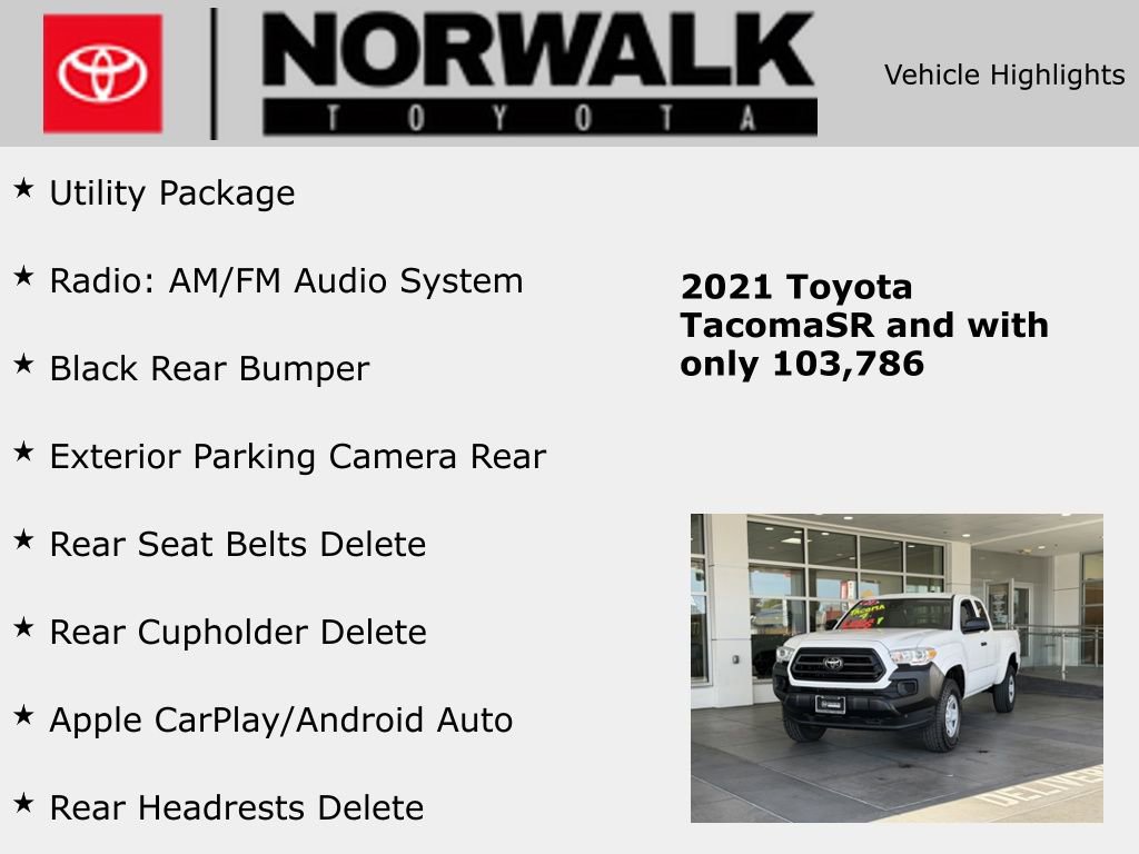 Certified 2021 Toyota Tacoma SR image 10