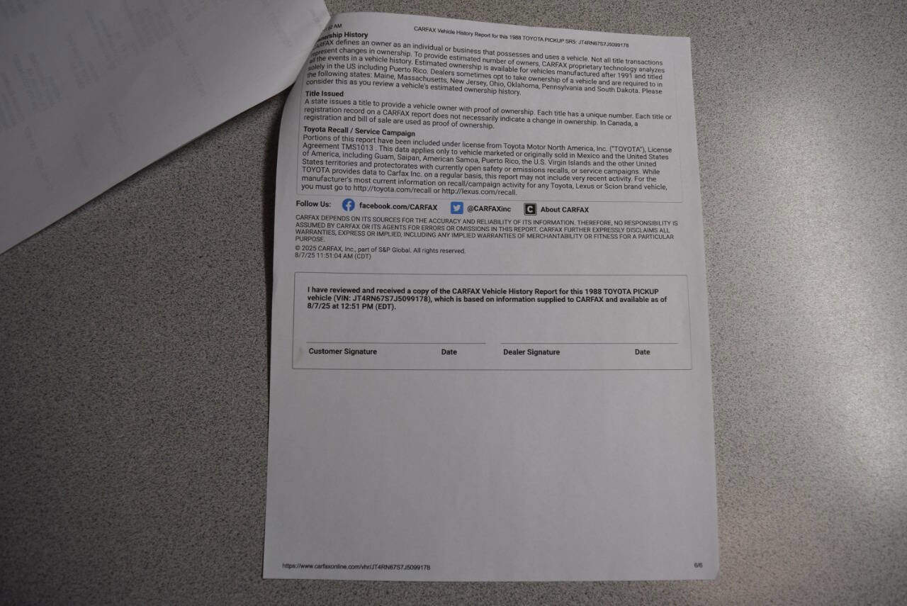 Used 1988 Toyota Pickup SR5 image 99