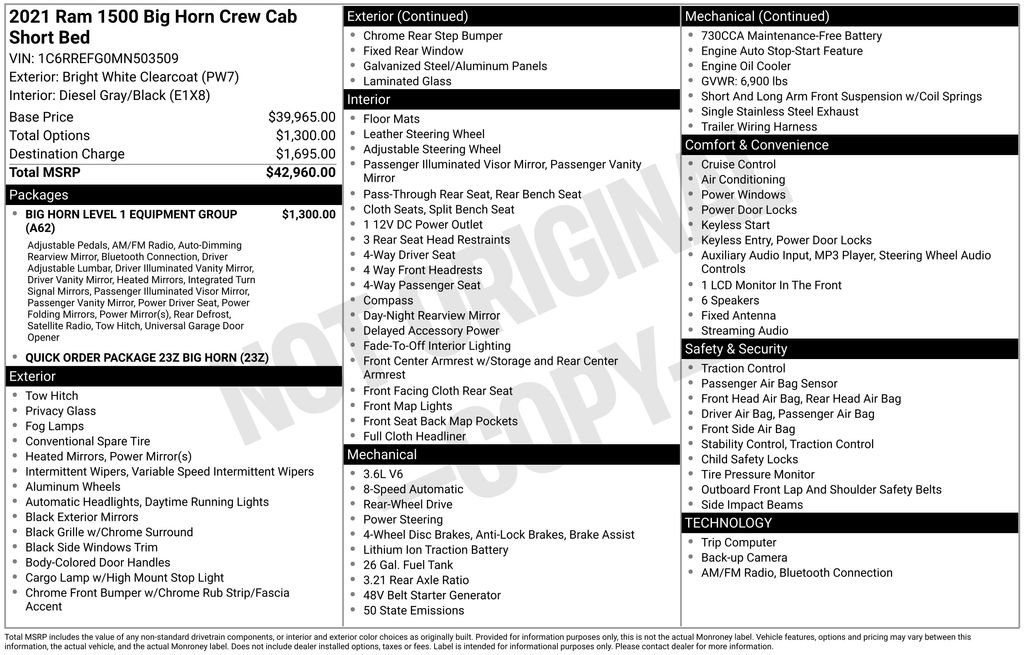 Used 2021 RAM 1500 Big Horn image 22