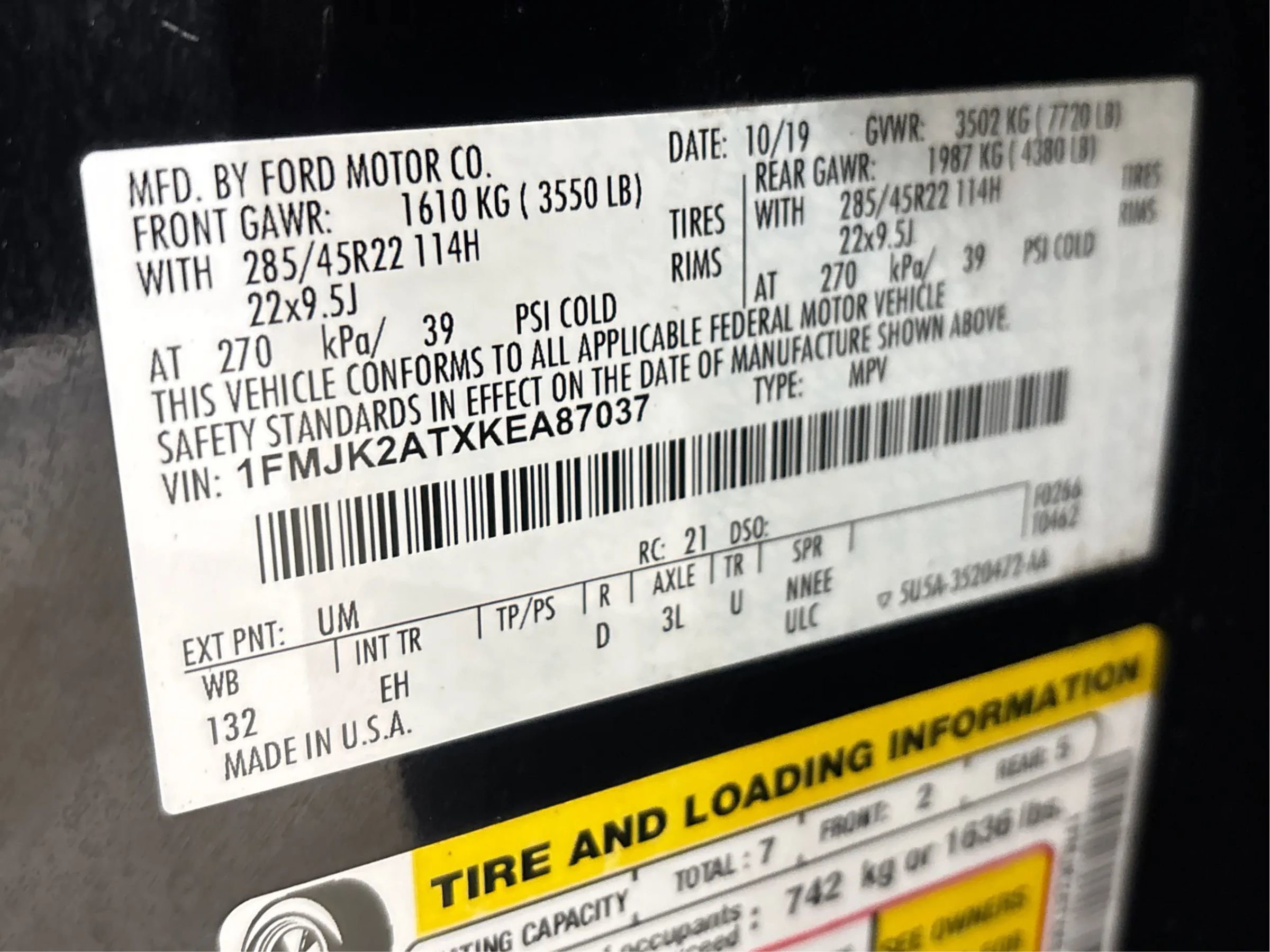 Used 2019 Ford Expedition Max Limited w/ Equipment Group 302A image 30