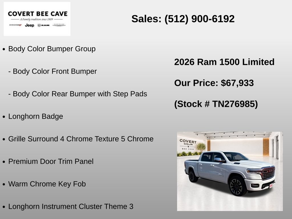 New 2026 RAM 1500 Limited AWD/4WD image 13