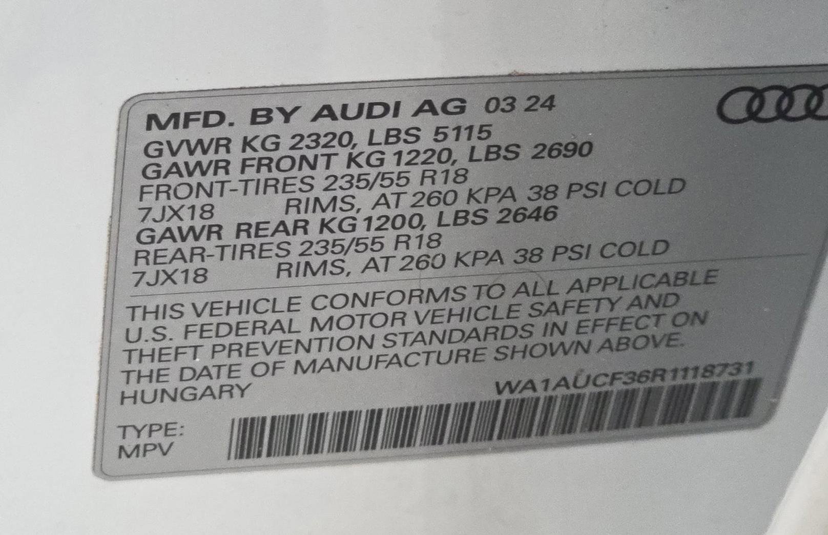 Used 2024 Audi Q3 2.0T Premium w/ Convenience Package AWD/4WD image 15
