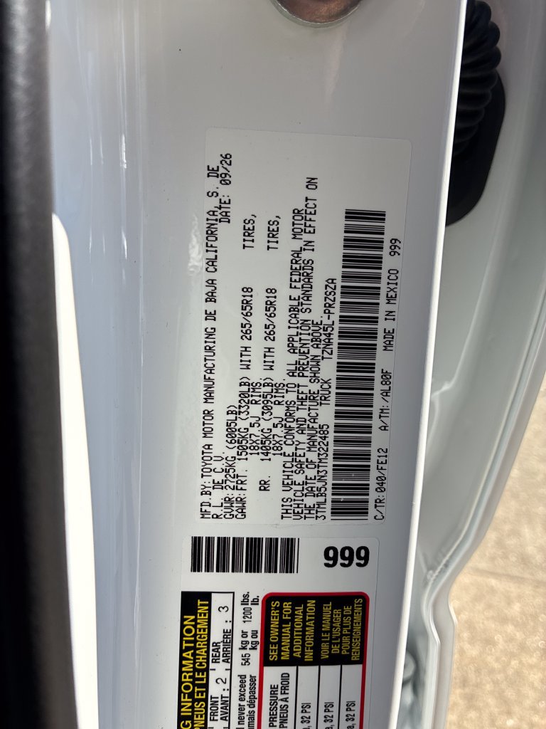 New 2026 Toyota Tacoma TRD Sport AWD/4WD image 34